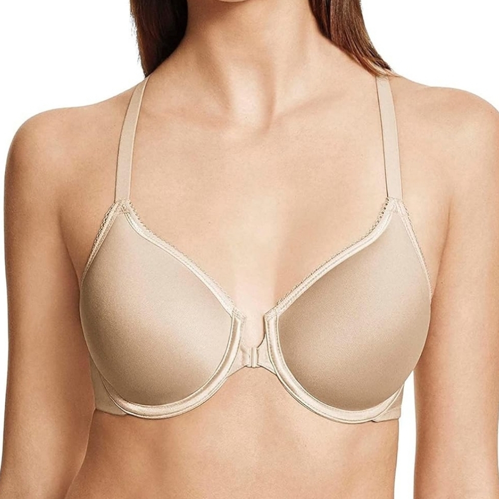 Wacoal Basic Beauty Front Close Contour Nude Bra Size 38d
